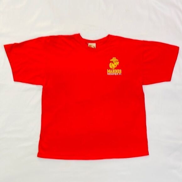 Marines Semper Fi “First To Fight” Devil Dog Short Sleeve Tee - Picture 2 of 6